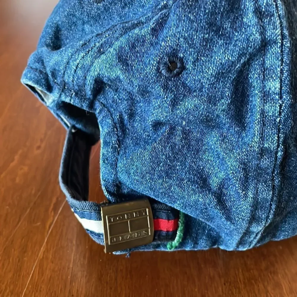 Vintage 90's Tommy Jeans Denim Baseball Cap